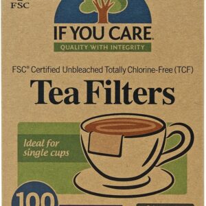 Filtre de ceai scurte nealbite compostabile 100buc If You Care
