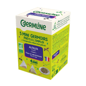 Mini germinatoare cu seminte de alfalfa bio 5 bucati x 8g 40g Germline