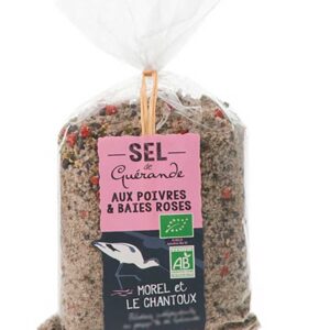 Sare de mare cu piper si boabe de piper roz bio 250g Morel et Le Chantoux