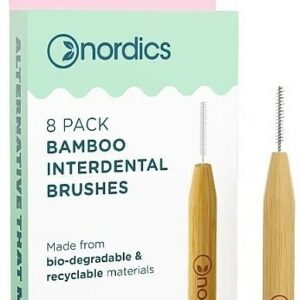 Periute interdentare din bambus dimensiune 0.40mm - 8 buc Nordics