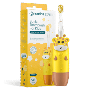 Periuta de dinti electrica pentru copii 1-8 ani - galbena Nordics