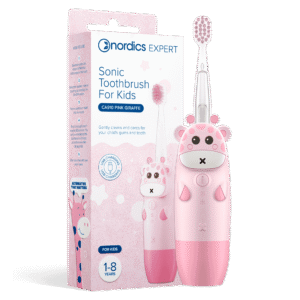 Periuta de dinti electrica pentru copii 1-8 ani - roz  Nordics