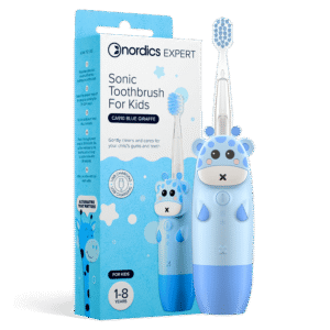 Periuta de dinti electrica pentru copii 1-8 ani - albastra Nordics