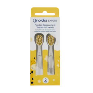 Rezerve pentru periuta de dinti 1-8 ani - galbene 2 buc Nordics