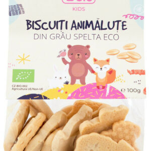 Biscuiti animalute din grau spelta bio 100g Obio
