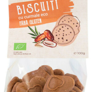 Biscuiti cu curmale bio 100g Obio