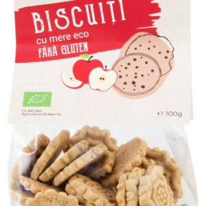 Biscuiti cu mere bio 100g Obio