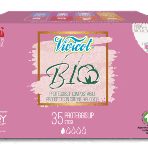 Protej slip din bumbac compostabil ecologic 1 picatura 35buc Vivicot