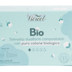 Protej slip dual form din bumbac compostabil ecologic 1 picatura 35buc Vivicot