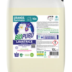 Detergent pentru rufe albe si colorate cu iris si orhidee hipoalergen ecologic 10l Biopuro