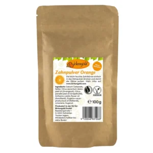 Pasta de dinti pudra cu portocale 100g - refill Birkengold