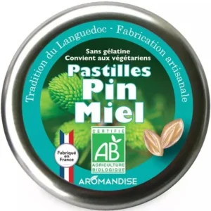 Bomboane artizanale cu pin si miere bio 45g Aromandise