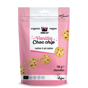 Cookie cu vanilie si ciocolata bio  100g Kookie Cat