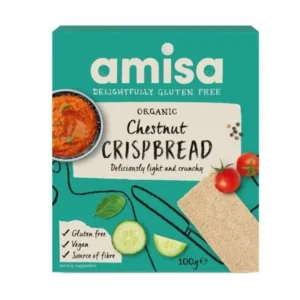 Crispbread cu faina de castane bio 100g Amisa