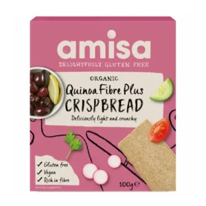 Crispbread cu quinoa fibre plus bio 100g Amisa