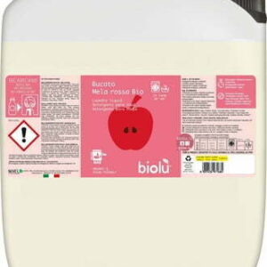 Detergent lichid pentru rufe albe si colorate cu mere rosii ecologic 5l Biolu