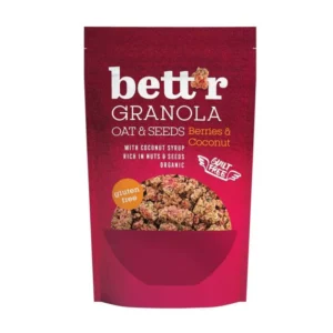 Granola cu fructe de padure si cocos bio 300g Bettr