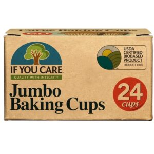 Hartie de copt briose nealbita compostabila jumbo 24buc If You Care