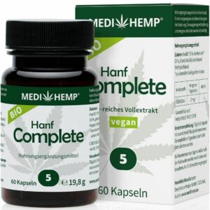Hemp complete capsule 5% cbd bio 60 capsule 19.8g Medihemp