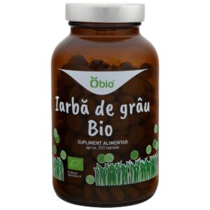 Iarba de grau bio 250 tablete 125g Obio