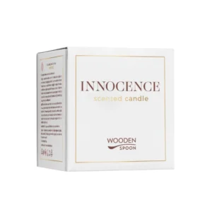 Lumanare naturala cu lemn de santal innocence 200g Wooden Spoon