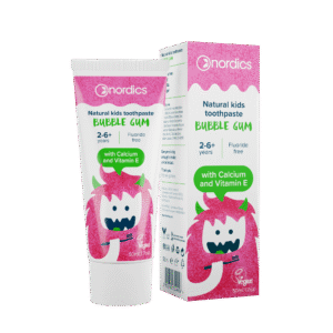 Pasta de dinti naturala pentru copii cu bubble gum 50ml Nordics