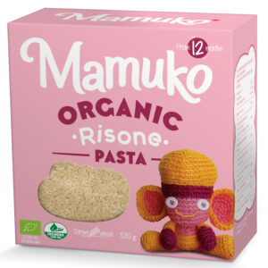 Paste in forma de graunte din grau dur pentru copii bio 12+ luni 320g Mamuko