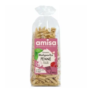 Penne din orez integral bio 500g Amisa