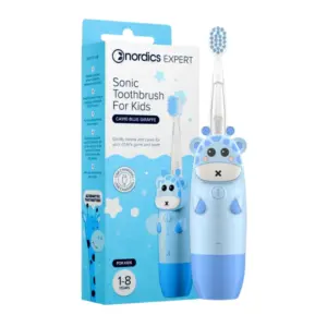 Periuta de dinti electrica pentru copii 1-8 ani - albastra Nordics
