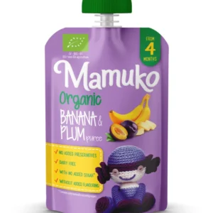 Piure de banane si prune bio  4+ luni 100g Mamuko