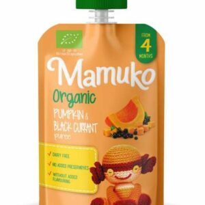 Piure de dovleac si coacaze bio 4+ luni 100g Mamuko