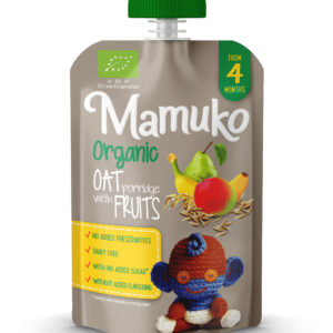 Porridge de ovaz cu fructe bio  4+ luni 100g Mamuko