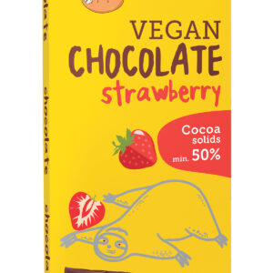 Ciocolata cu capsuni bio 80g Super Fudgio