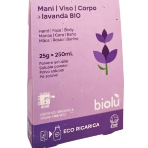 Sapun lichid cu lavanda pudra - refill ecologic 25g Biolu