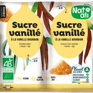 Zahar vanilat bourbon bio 2 buc x 8g 16g Nat-ali