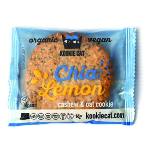 Cookie cu chia si lamaie bio 50g Kookie Cat
