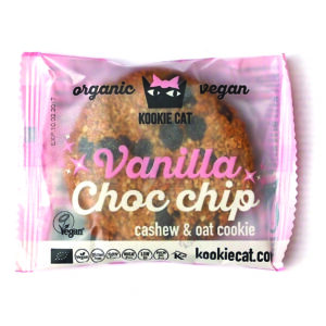Cookie cu vanilie si ciocolata bio 50g Kookie Cat