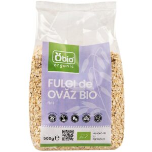 Fulgi de ovaz fini bio 500g Obio