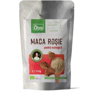 Maca rosie pudra bio 125g Obio