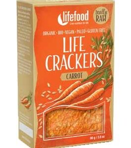 Lifecrackers cu morcovi bio 80g Lifefood