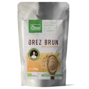 Pudra proteica din orez bio 250g Obio