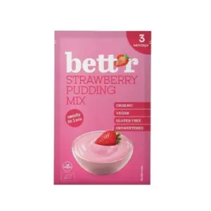 Mix pentru budinca cu capsuni bio 30g Bettr
