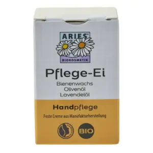 Crema solida pentru maini cu ceara de albine, ulei de masline si lavanda ecologica 50g Aries