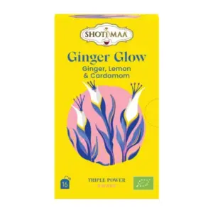 Ceai awake - ginger glow - ghimbir, lamaie si cardamom bio 16dz x 2g 32g Shotimaa